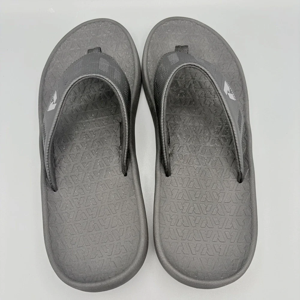 Eddie Bauer First Ascent Flip Flops Sandals Men's Size 11 Black Cushioned